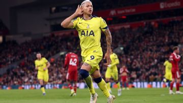 Richarlison snatches point for Tottenham at Liverpool in 1-1 draw