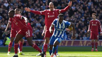 Danny Welbeck scores twice as Brighton beat Liverpool