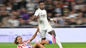 Real Madrid vs Atlético Madrid LIVE: Vini Jr. fires hosts back into lead with brilliant effort