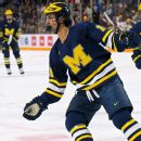 Denver stuns Michigan in 2OT, plays Wisconsin for Frozen Four title Denver stuns Michigan in 2OT, plays Wisconsin for Frozen Four title
