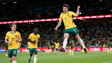 Late Bos goal helps stodgy Socceroos past Cameroon