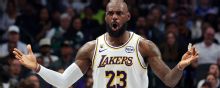 LeBron James, descartado para el partido ante el Thunder por molestias en el pie