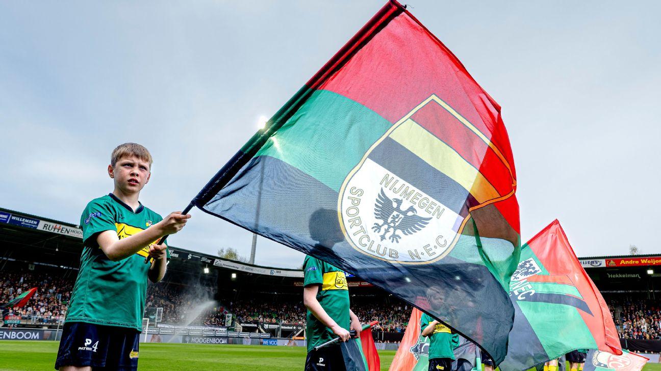 NEC and Feyenoord at De Goffert stadium in Nijmegen