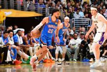 Ajay Mitchell burns Lakers again as OKC takes 3-0 series lead
