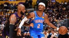 Shai Gilgeous-Alexander se 'derrete' por LeBron após Thunder 'varrer' os Lakers: 'Não sei se veremos algo assim novamente'
