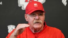 Reid: Chiefs moving forward, will have to get Rice caught up