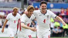 England sign off WC prep with 3-0 win as Rice, Gordon, Watkins score