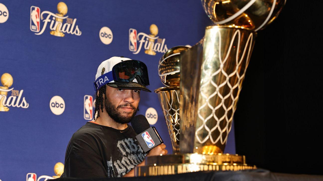 Jalen Brunson and the Knicks' title-clinching win over the Spurs on Saturday night averaged 24.5 million viewers on ABC and ESPN, making it the most-watched Game 5 since Michael Jordan and the Bulls’ "Last Dance" season in 1998.