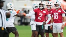 Dolphins WR group still building chemistry with new QB Malik Willis