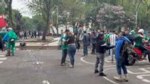Festejos del Ángel de la Independencia siguieron hasta las nueve de la mañana