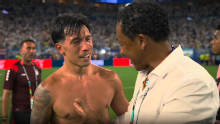 "Mucho hermano": Lisandro Martínez recibió el reconocimiento de todo Cabo Verde tras el triunfo de Argentina
