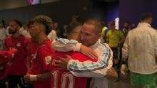 El cariñoso saludo de Salah con las figuras de Argentina en el Mundial 2026