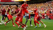 Switzerland beat Colombia in shootout, Argentina up next