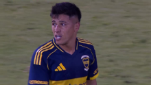 Leandro Lozano tuvo un buen debut con la camiseta de Boca Juniors