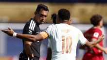 El enojo de Kylian Mbappé con Tello tras fallar el penal para Francia ante Marruecos