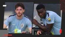 Preocupan en Inglaterra las lesiones de Marc Guéhi y Declan Rice antes del cruce con Noruega