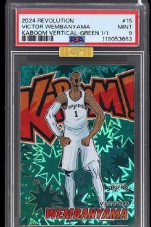 Tarjeta Panini Kaboom! de Victor Wembanyama se vende por 1.4 millones de dólares