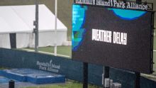 Gotham-Seattle play with extra hydration breaks, weather delay in NYC