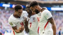 England's Bukayo Saka after World Cup hat trick: 'I would love to have played more'