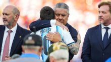 El mensaje del Chiqui Tapia tras la final: "De pie, Argentina, con la cabeza en alto"
