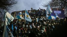 Argentina, without Lionel Messi, greeted by fans in Buenos Aires after World Cup return