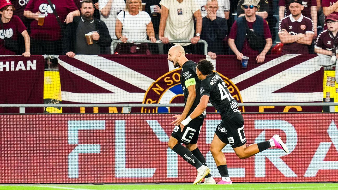 Wouter Vrancken and Hearts have a mountain to climb after falling a 4-0 first leg defeat at Sturm Graz in Champions League qualifying.