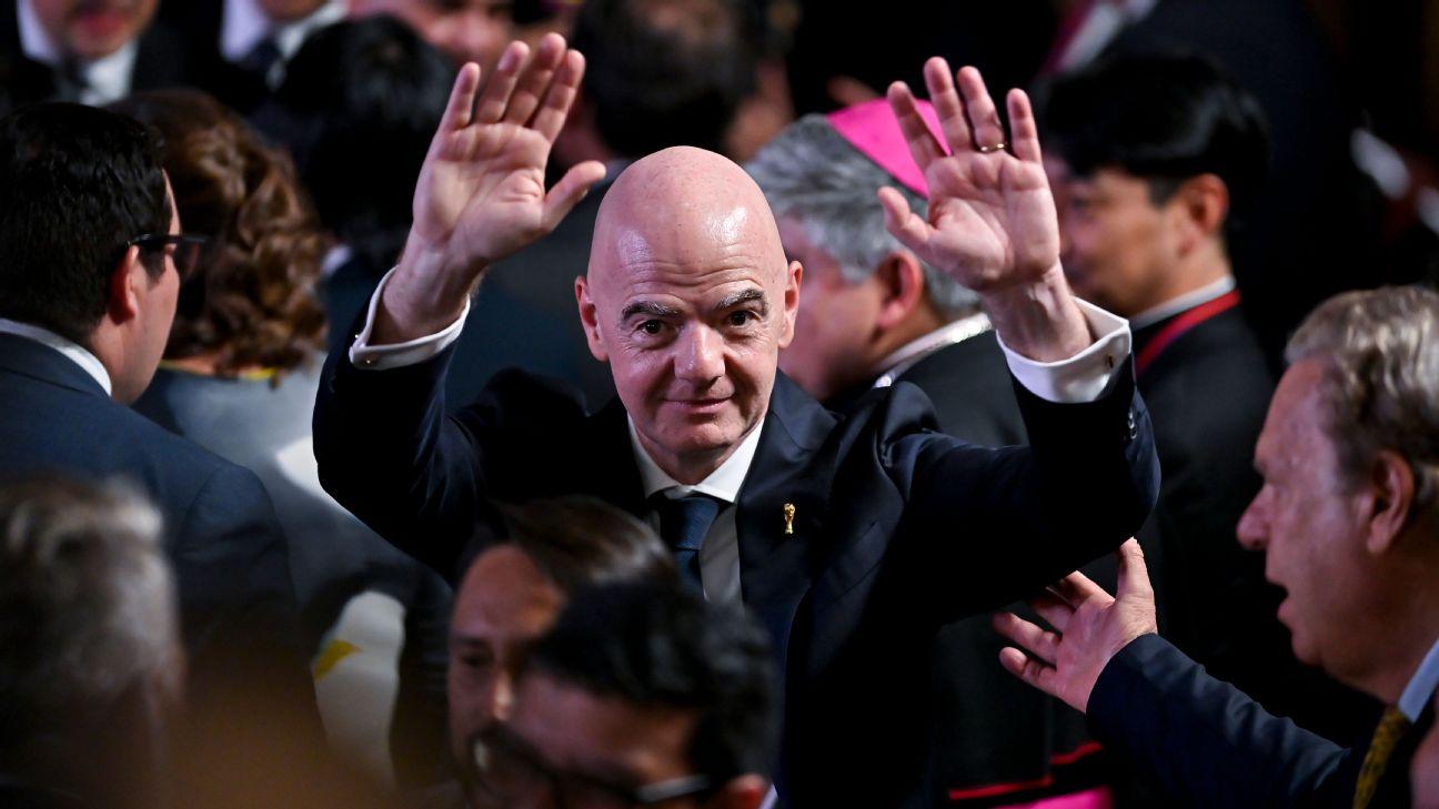 CAF's executive committee has unanimously backed Gianni Infantino and his re-election in 2027