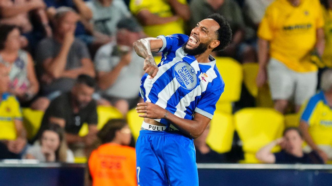Pierre-Emerick Aubameyang is off to a dream start at Deportivo.