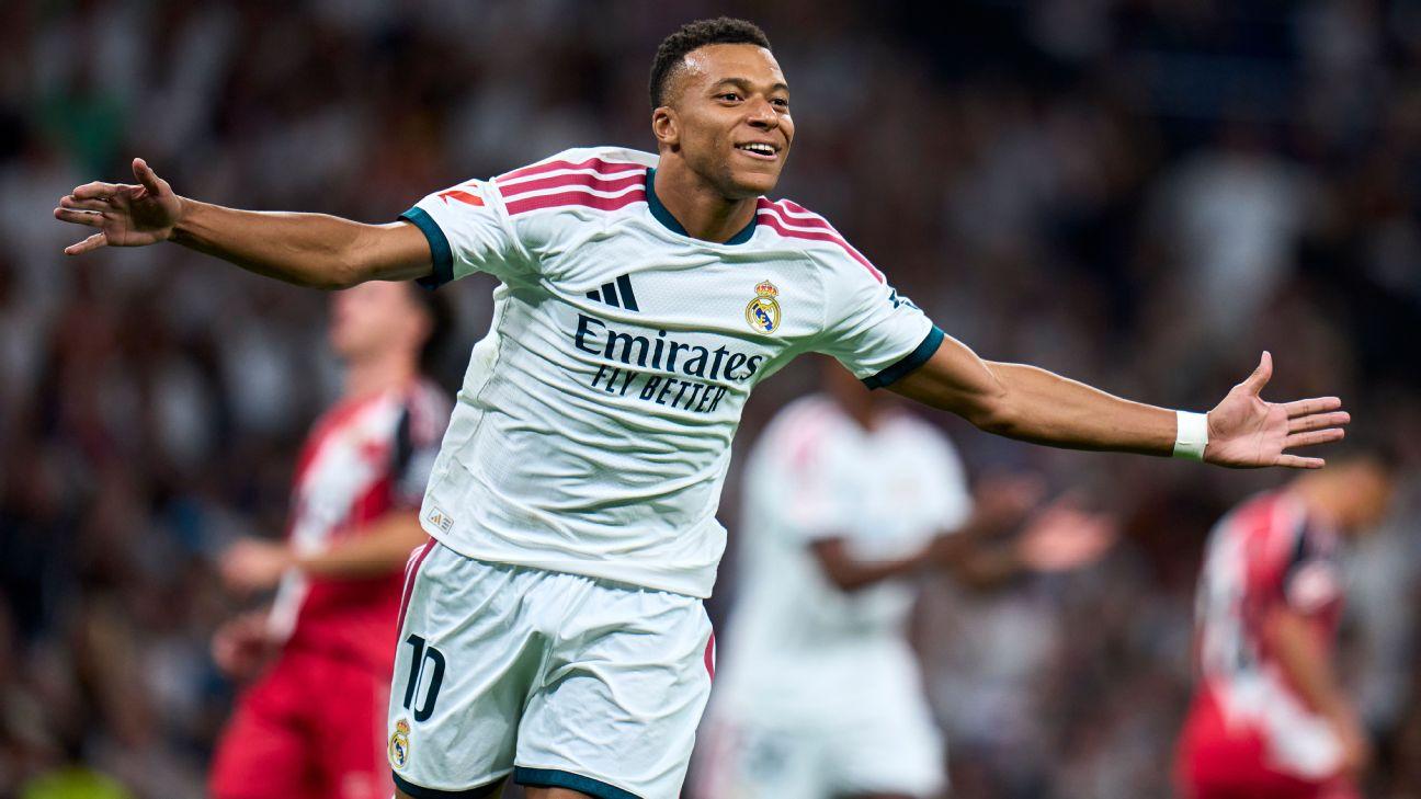 Kylian Mbappé set Real Madrid on the path to victory with his early goal against Rayo Vallecano.