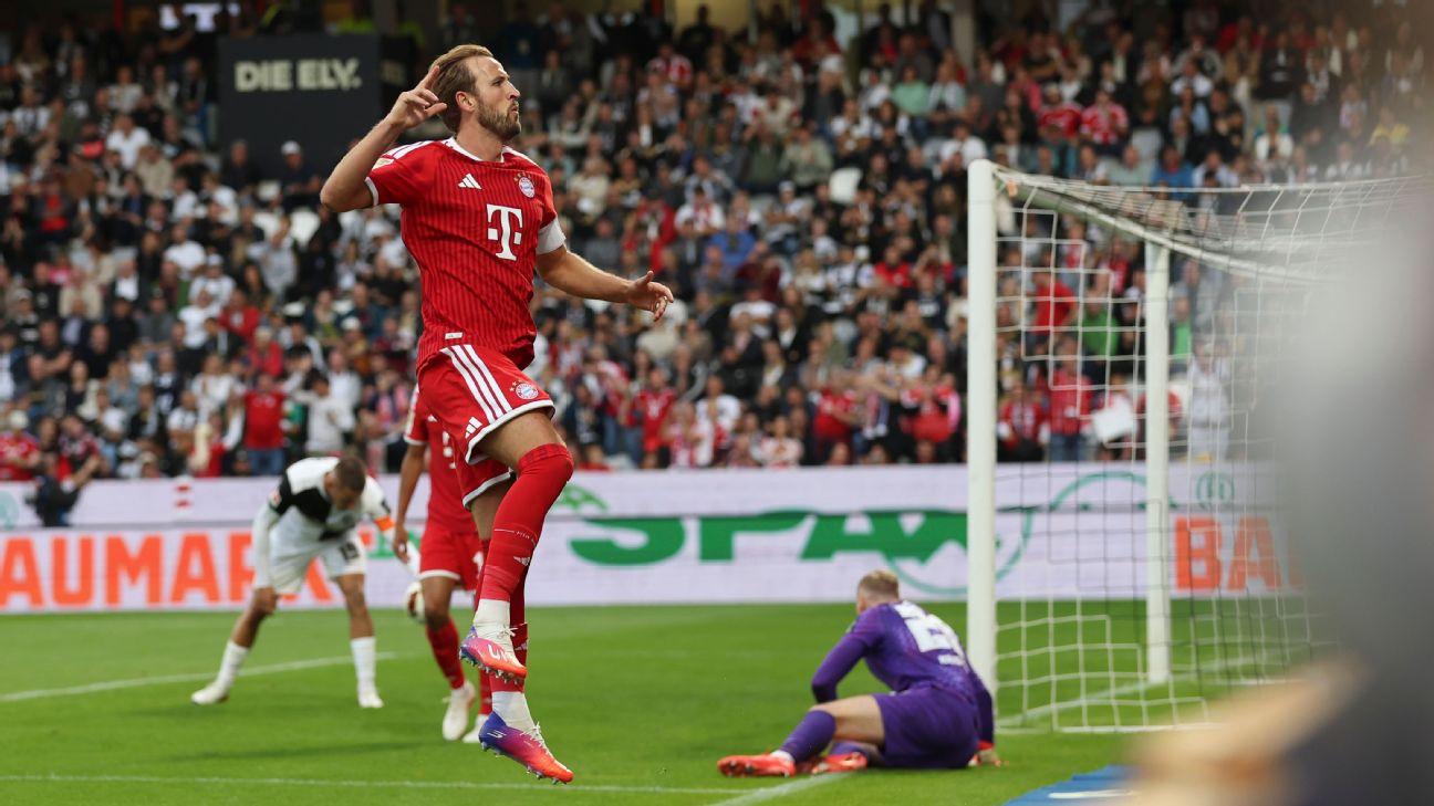Harry Kane scored the winner for Bayern at Elversberg.