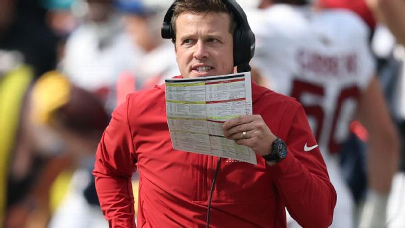 Mike LaFleur is 1-1 in his young Cardinals tenure, with a matchup Sumday against mentor Kyle Shanahan.