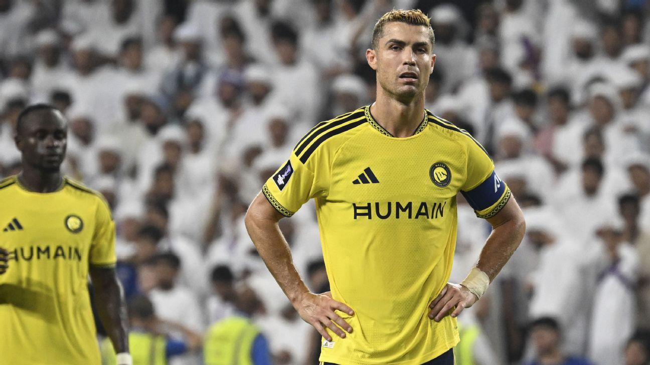 Cristiano Ronaldo and Al Nassr began the AFC Champions League Elite with a heavy loss to Al Ain.