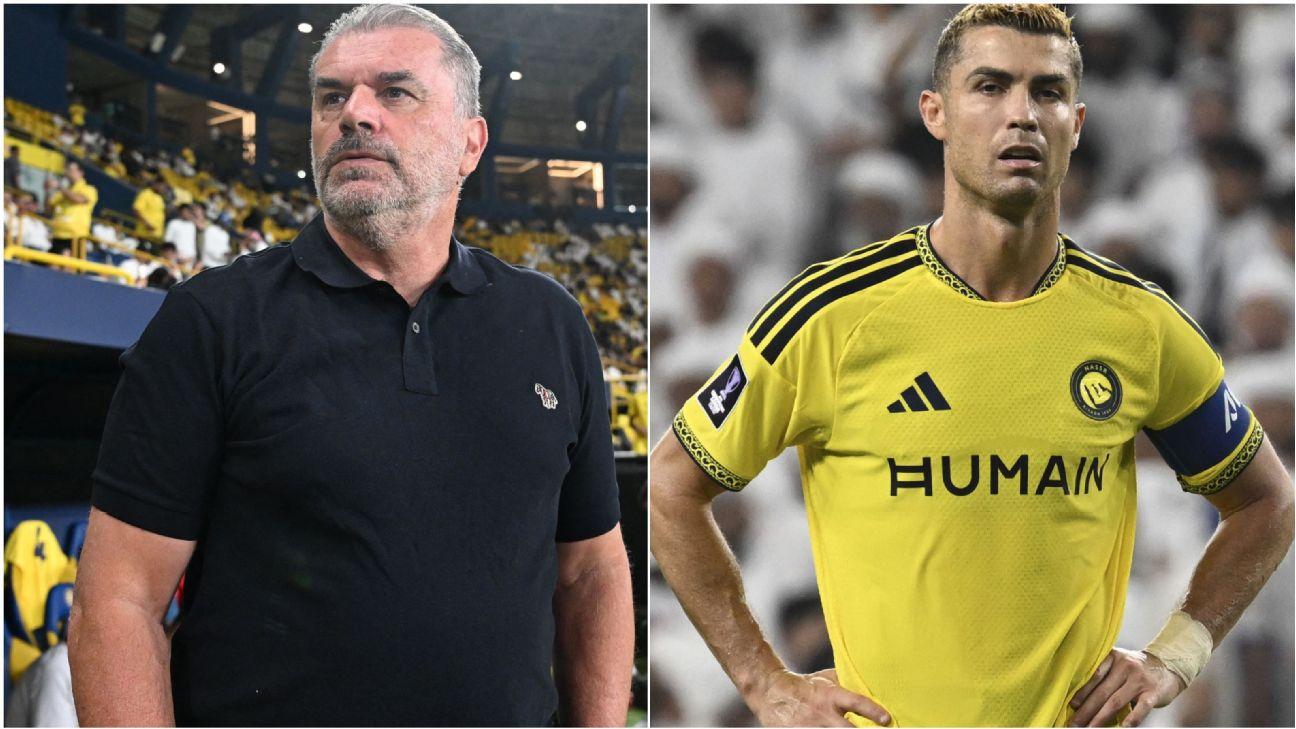 Ange Postecoglou leapt to the defence of Cristiano Ronaldo following Al Nassr's defeat on Tuesday.