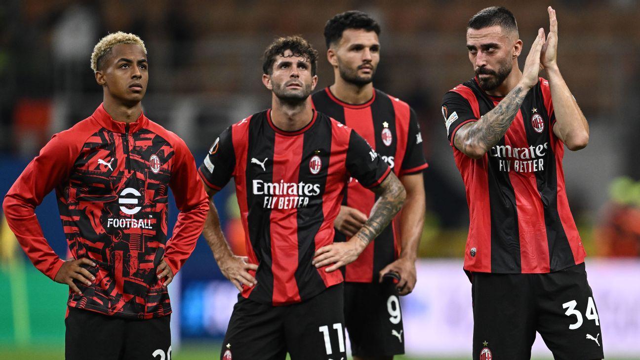 Christian Pulisic and Milan suffered a disappointing start to their Europa League campaign.