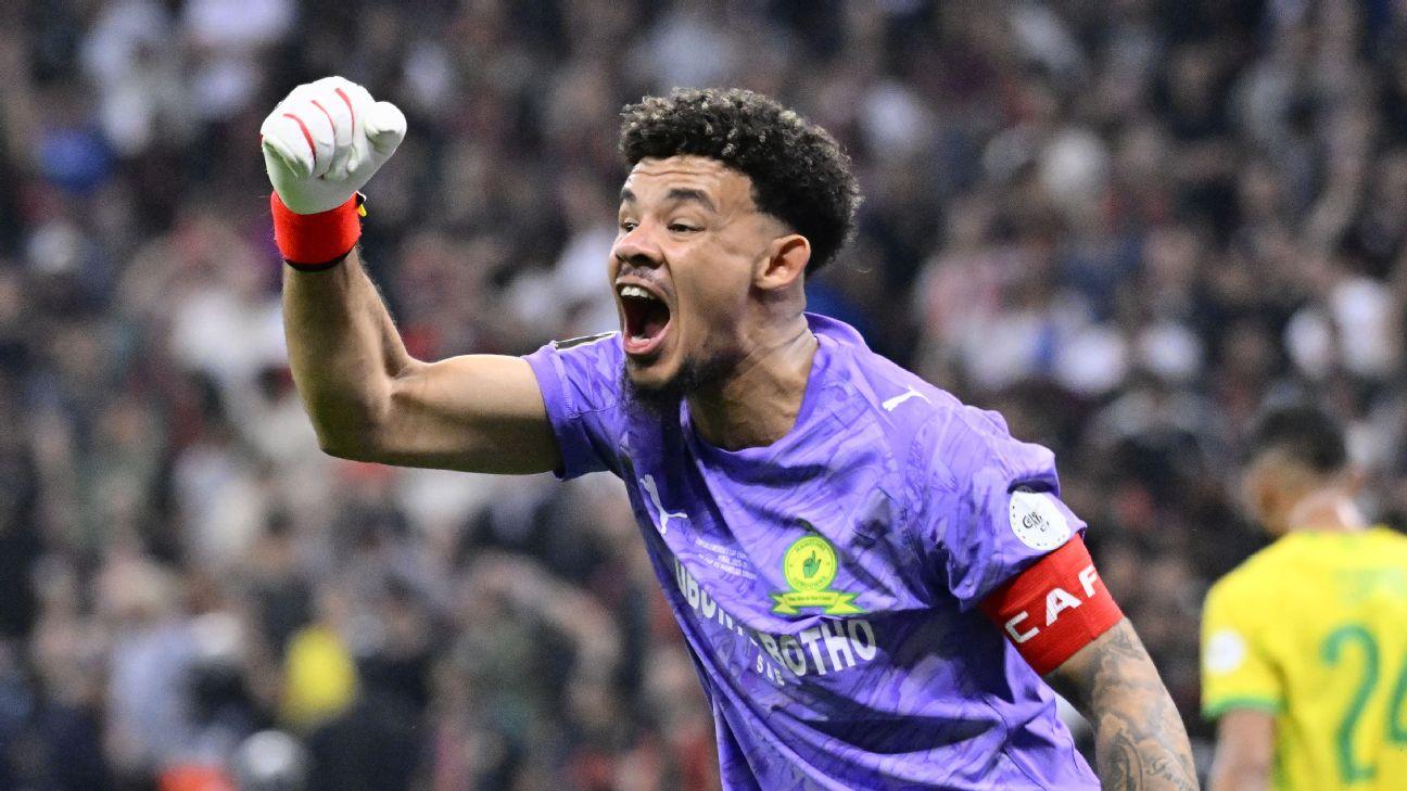 Ronwen Williams and Mamelodi Sundowns are the CAF Champions League holders.