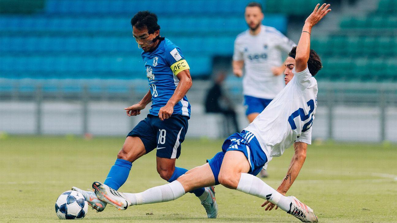 Despite playing with a broken nose, Chanathip Songkrasin was still able to inspire BG Pathum United to come from a goal down and force a 1-1 draw at Lion City Sailors in the AFC Champions League Two on Thursday.