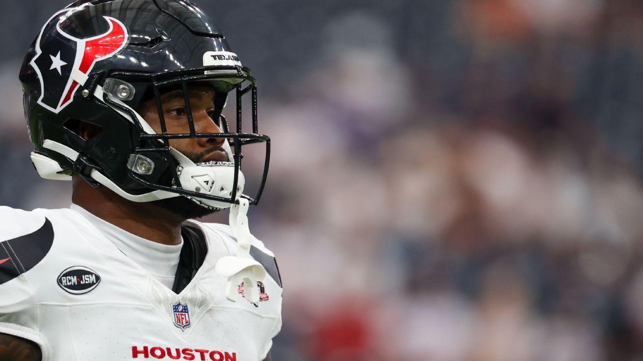Nico Collins will miss Week 2 with a hamstring injury suffered during Wednesday practice.