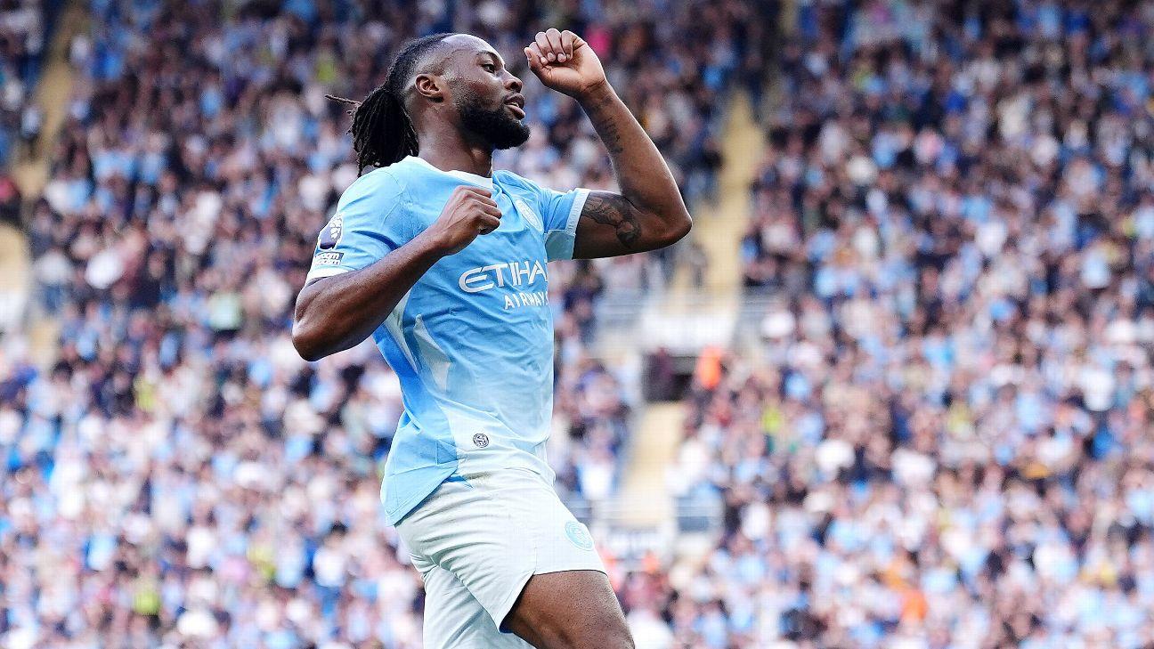 Antone Semenyo got on the scoresheet for Manchester City against Sunderland.