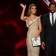 Jessica Alba and Russell Wilson during the 2014 ESPYS.