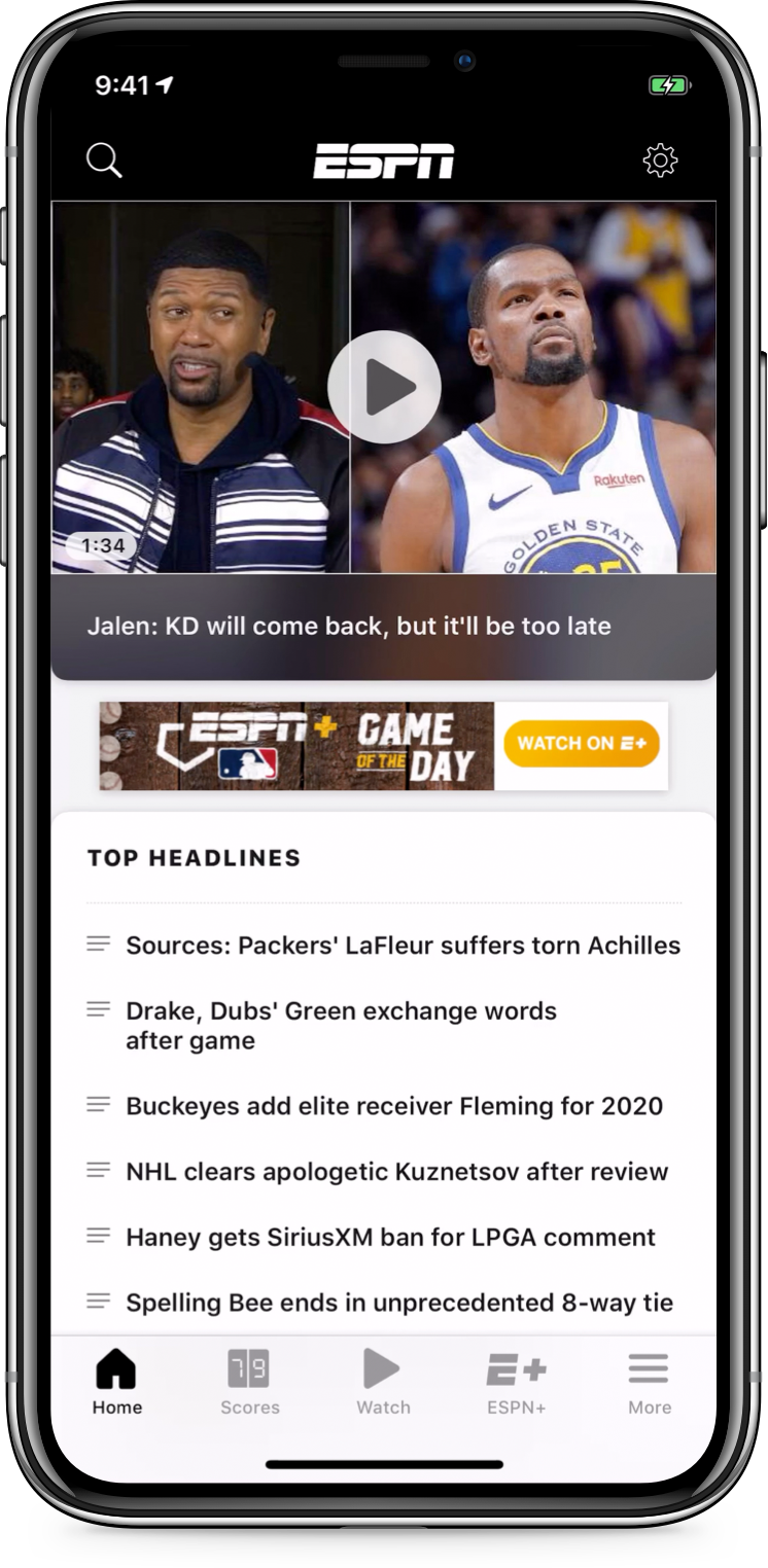 ESPN App Download On IOS App Store Google Play