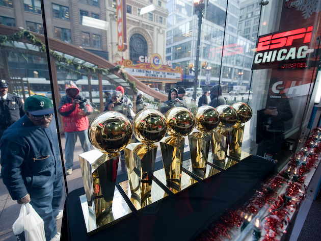 ESPN CHICAGO - Slideshow: Bulls Trophies at the State St. Studio ...