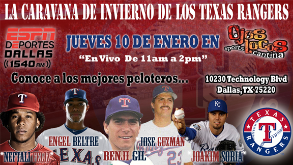 La Caravana de los Texas Rangers ESPN