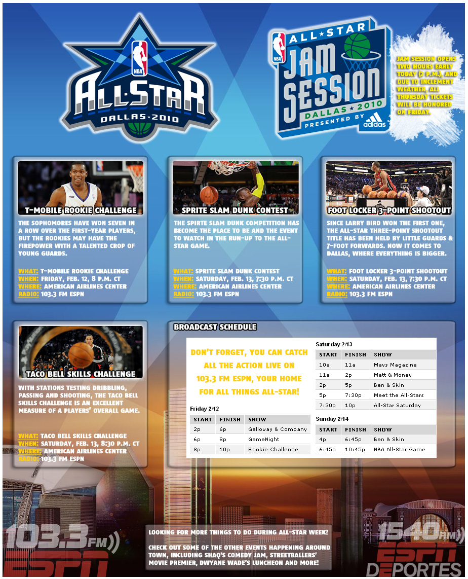 2010 NBA All-Star Game - ESPN Dallas