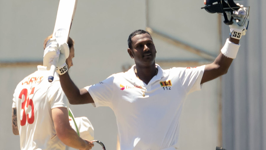 Angelo Mathews' maiden double-century puts Sri Lanka in a near-unassailable position