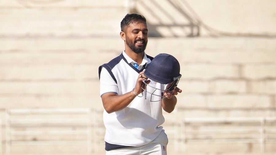Mandeep Singh adjusts his helmet — Article image accompanying Mandeep Singh to return to Tripura ahead of 2026-27 season on WagerUp Sports News.