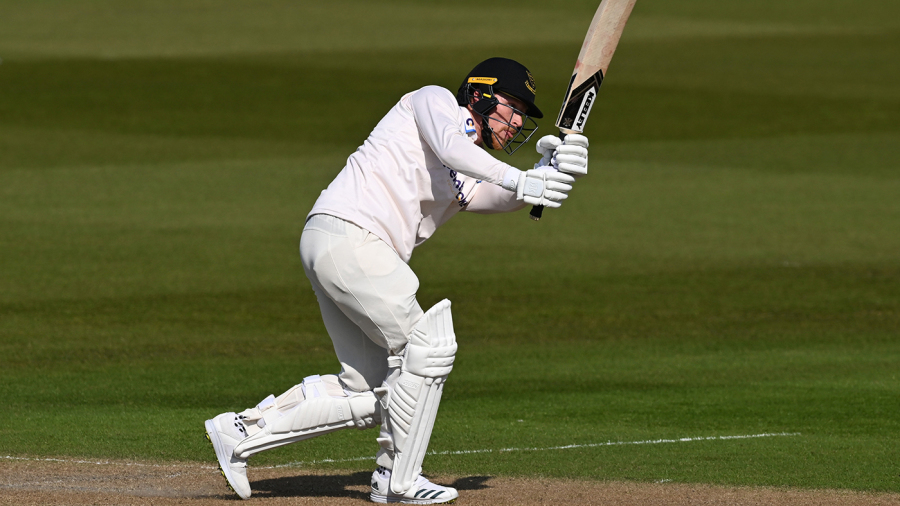 Tom Alsop fights for Sussex but Yorkshire have the edge