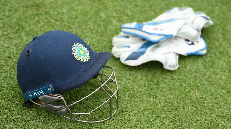 A generic India helmet photo — Article image accompanying Chinmay Sutar scores 400* for Mizoram in Ranji Trophy on WagerUp Sports News. A generic India helmet photo — Article image accompanying Chinmay Sutar scores 400* for Mizoram in Ranji Trophy on WagerUp Sports News.