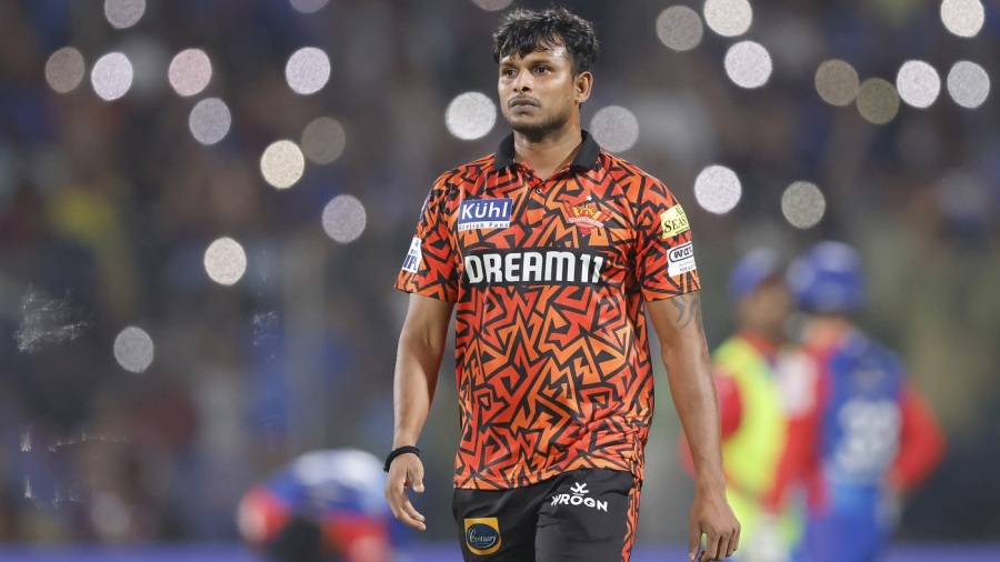 T Natarajan impressed with his pace variations and length in a high-scoring fixture — Article image accompanying Natarajan returns to SRH, Ansari traded to Dehi Capitals on WagerUp Sports News. T Natarajan impressed with his pace variations and length in a high-scoring fixture — Article image accompanying Natarajan returns to SRH, Ansari traded to Dehi Capitals on WagerUp Sports News.