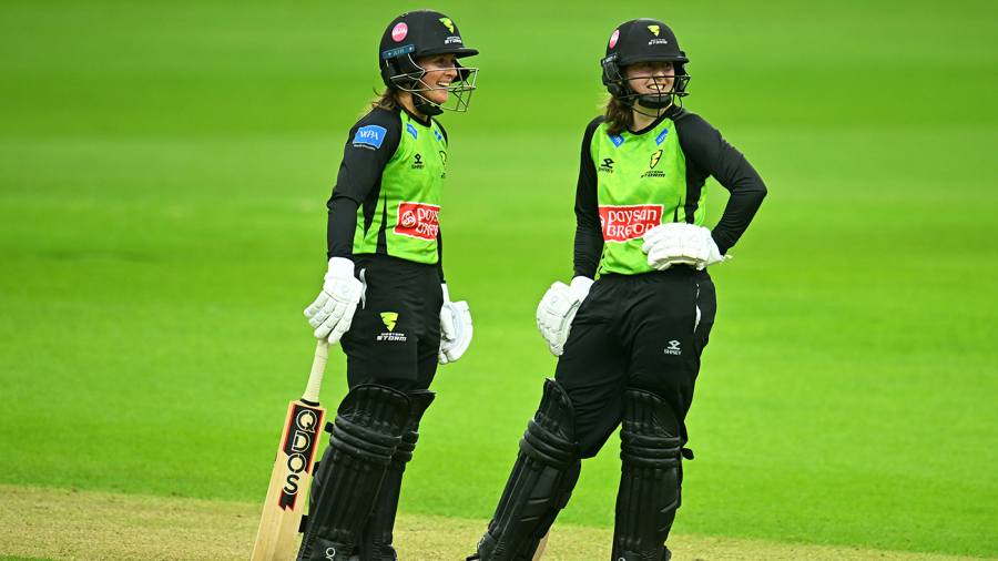 Fran Wilson  Sophie Luff fifties see Storm home in rain-hit clash