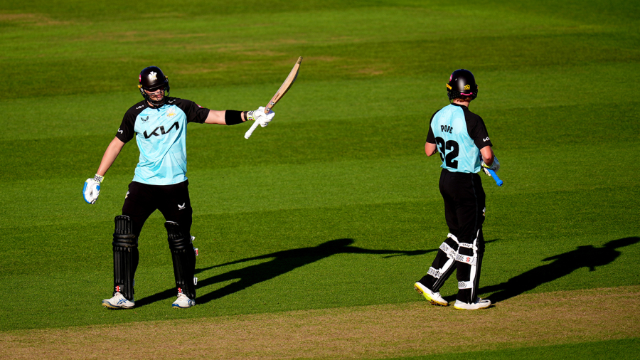Jamie Smith s 87 off 38 sees Surrey down champions Somerset